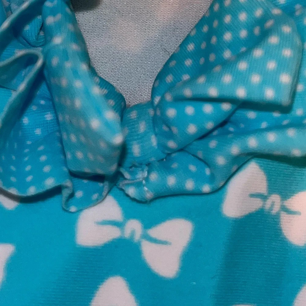 H&M Toddler Girls Bow One Piece Swimsuit Sz 2-4Y